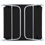 Tumbonas plegables 2 unidades acero y tela negras de vidaXL, Tumbonas - Ref: Foro24-44300, Precio: 86,70 €, Descuento: %