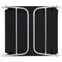 Tumbonas plegables 2 unidades acero y tela negras de vidaXL, Tumbonas - Ref: Foro24-44300, Precio: 87,45 €, Descuento: %