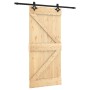 Schiebetür mit Beschlägen aus massivem Kiefernholz, 95 x 210 cm von , Türen - Ref: Foro24-3203138, Preis: 212,06 €, Rabatt: %