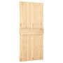 Schiebetür mit Beschlägen aus massivem Kiefernholz, 95 x 210 cm von , Türen - Ref: Foro24-3203138, Preis: 212,06 €, Rabatt: %
