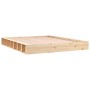 Solid wood bed frame 140x200 cm by , Beds and slatted bases - Ref: Foro24-820676, Price: 131,03 €, Discount: %