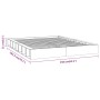 Solid wood bed frame 140x200 cm by , Beds and slatted bases - Ref: Foro24-820676, Price: 131,03 €, Discount: %