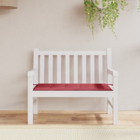 Cojín de banco de jardín tela Oxford rojo tinto 120x50x3 cm de , Cojines para sillas y sofás - Ref: Foro24-314080, Precio: 27...