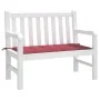 Garden bench cushion Oxford fabric red red 120x50x3 cm by , Cushions for chairs and sofas - Ref: Foro24-314080, Price: 24,61 ...