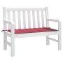 Gartenbankauflage Oxford-Stoff rot rot 120x50x3 cm von , Kissen für Stühle und Sofas - Ref: Foro24-314080, Preis: 27,31 €, Ra...