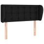Black fabric headboard 83x23x78/88 cm by , Headboards and footboards - Ref: Foro24-3117554, Price: 45,46 €, Discount: %
