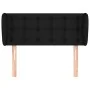 Cabecero de tela negro 83x23x78/88 cm de , Cabeceros y pies de cama - Ref: Foro24-3117554, Precio: 45,41 €, Descuento: %