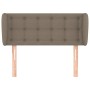 Kopfteil aus taupegrauem Stoff, 83 x 23 x 78/88 cm von , Kopf- und Fußteile - Ref: Foro24-3117556, Preis: 45,92 €, Rabatt: %