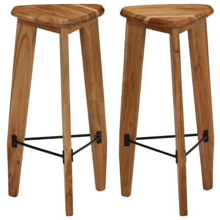 Taburetes de cocina 2 unidades madera maciza de acacia de vidaXL, Taburetes de cocina - Ref: Foro24-246017, Precio: 205,80 €,...