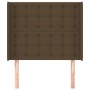 Kopfteil mit dunkelbraunen Stoffohren 83x16x118/128 cm von , Kopf- und Fußteile - Ref: Foro24-3119991, Preis: 69,82 €, Rabatt: %