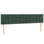 Dunkelgraues Samtkopfteil mit LED 160x5x78/88 cm von , Kopf- und Fußteile - Ref: Foro24-3122103, Preis: 67,87 €, Rabatt: %