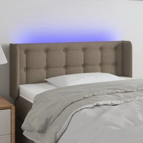 Headboard with LED in taupe gray fabric 83x16x78/88 cm by , Headboards and footboards - Ref: Foro24-3123648, Price: 51,40 €, ...