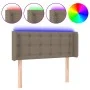 Headboard with LED in taupe gray fabric 83x16x78/88 cm by , Headboards and footboards - Ref: Foro24-3123648, Price: 51,40 €, ...
