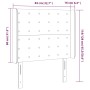 Dunkelgrünes Samtkopfteil mit LED 83x16x118/128 cm von , Kopf- und Fußteile - Ref: Foro24-3124515, Preis: 87,65 €, Rabatt: %