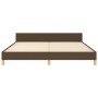 Bettgestell mit Kopfteil aus braunem Stoff 160x200 cm von , Betten und Lattenroste - Ref: Foro24-3125392, Preis: 225,71 €, Ra...