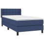 Cama box spring con colchón tela azul 80x200 cm de , Camas y somieres - Ref: Foro24-3129991, Precio: 296,73 €, Descuento: %