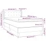 Box spring bed with blue fabric mattress 80x200 cm by , Beds and slatted bases - Ref: Foro24-3129991, Price: 289,55 €, Discou...