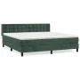 Box spring bed with dark green velvet mattress 160x200 cm by , Beds and slatted bases - Ref: Foro24-3131210, Price: 513,58 €,...