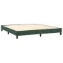 Box spring bed with dark green velvet mattress 160x200 cm by , Beds and slatted bases - Ref: Foro24-3131210, Price: 513,58 €,...