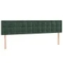 Box spring bed with dark green velvet mattress 160x200 cm by , Beds and slatted bases - Ref: Foro24-3131210, Price: 513,58 €,...