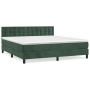 Boxspringbett mit dunkelgrüner Samtmatratze 160x200 cm von , Betten und Lattenroste - Ref: Foro24-3141554, Preis: 503,70 €, R...