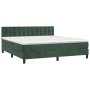Boxspringbett mit dunkelgrüner Samtmatratze 160x200 cm von , Betten und Lattenroste - Ref: Foro24-3141554, Preis: 503,70 €, R...