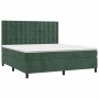 Boxspringbett mit dunkelgrüner Samtmatratze 160x200 cm von , Betten und Lattenroste - Ref: Foro24-3143274, Preis: 595,65 €, R...