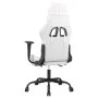 Gaming chair with footrest white and pink synthetic leather by , Gaming chairs - Ref: Foro24-3143662, Price: 119,64 €, Discou...