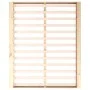 Solid wood bed frame 120x200 cm by , Beds and slatted bases - Ref: Foro24-820681, Price: 112,03 €, Discount: %