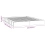 Estructura de cama de madera maciza 120x200 cm de , Camas y somieres - Ref: Foro24-820681, Precio: 122,73 €, Descuento: %
