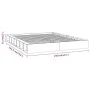Small solid wood double bed frame 120x190 cm by , Beds and slatted bases - Ref: Foro24-820706, Price: 87,53 €, Discount: %