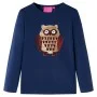 Marineblaues Langarm-T-Shirt für Kinder 104 von , Kinder-T-Shirts - Ref: Foro24-13800, Preis: 12,05 €, Rabatt: %