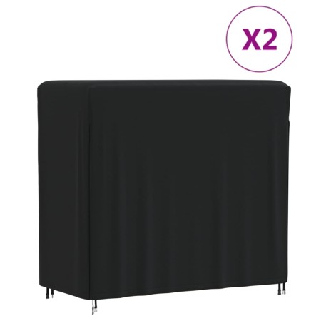 Woodshed covers 2 pcs 420D Oxford fabric 122x61x106 cm by , Garden furniture covers - Ref: Foro24-3203387, Price: 51,65 €, Di...