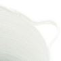 Cesta de almacenaje algodón blanco Ø38x36 cm de , Cestas - Ref: Foro24-358477, Precio: 30,36 €, Descuento: %