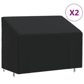 2-seater bench covers 2 pcs 420D Oxford fabric 134x70x65/94cm by , Garden furniture covers - Ref: Foro24-3203370, Price: 50,1...