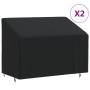 2-seater bench covers 2 pcs 420D Oxford fabric 134x70x65/94cm by , Garden furniture covers - Ref: Foro24-3203370, Price: 51,3...