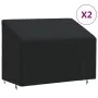 2-seater bench covers 2 pcs 420D Oxford fabric 134x70x65/94cm by , Garden furniture covers - Ref: Foro24-3203370, Price: 50,1...