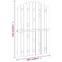 Zauntor aus imprägniertem Kiefernholz, 100 x 150 cm von vidaXL, Gartentore - Ref: Foro24-45329, Preis: 71,04 €, Rabatt: %