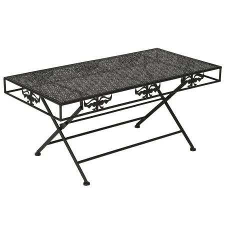 Folding vintage-style black metal coffee table 100x50x45 cm by vidaXL, Coffee table - Ref: Foro24-245927, Price: 100,14 €, Di...