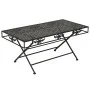 Folding vintage-style black metal coffee table 100x50x45 cm by vidaXL, Coffee table - Ref: Foro24-245927, Price: 100,14 €, Di...