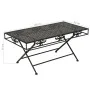 Folding vintage-style black metal coffee table 100x50x45 cm by vidaXL, Coffee table - Ref: Foro24-245927, Price: 100,14 €, Di...