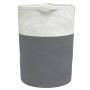 Grau-weißer Aufbewahrungskorb aus Baumwolle, Ø49x65 cm von , Körbe - Ref: Foro24-358494, Preis: 52,97 €, Rabatt: %