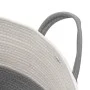 Grau-weißer Aufbewahrungskorb aus Baumwolle, Ø51x33 cm von , Körbe - Ref: Foro24-358489, Preis: 31,59 €, Rabatt: %