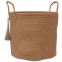 Brown cotton storage basket Ø40x35 cm by , Baskets - Ref: Foro24-358496, Price: 33,24 €, Discount: %