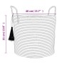 Brown cotton storage basket Ø40x35 cm by , Baskets - Ref: Foro24-358496, Price: 34,40 €, Discount: %