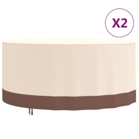 Gartenmöbelbezüge 2 Stück 600D Oxford-Stoff Ø 183x71 cm von , Abdeckungen für Gartenmöbel - Ref: Foro24-3203364, Preis: 86,66...