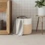 Brown and white cotton storage basket Ø40x35 cm by , Baskets - Ref: Foro24-358468, Price: 31,01 €, Discount: %