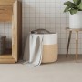 Brown and white cotton storage basket Ø40x35 cm by , Baskets - Ref: Foro24-358468, Price: 31,65 €, Discount: %