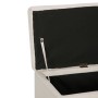 Bank with storage space 116 cm polyester cream color by , Benches for halls and storage - Ref: Foro24-281319, Price: 175,46 €...