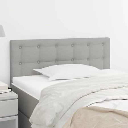 Kopfteil aus hellgrauem Stoff, 80 x 5 x 78/88 cm von , Kopf- und Fußteile - Ref: Foro24-346396, Preis: 39,02 €, Rabatt: %